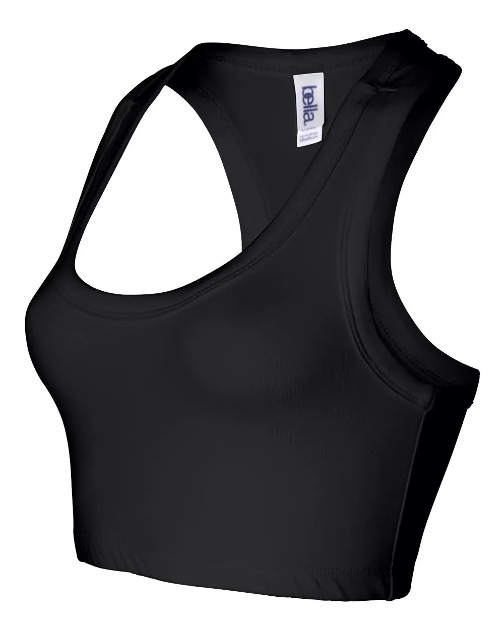Bella + Canvas 970 Women’s Nylon Spandex Sports Bra - Black / s