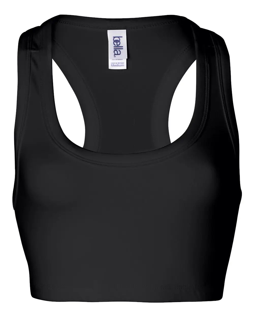 Bella + Canvas 970 Women’s Nylon Spandex Sports Bra - Black / s