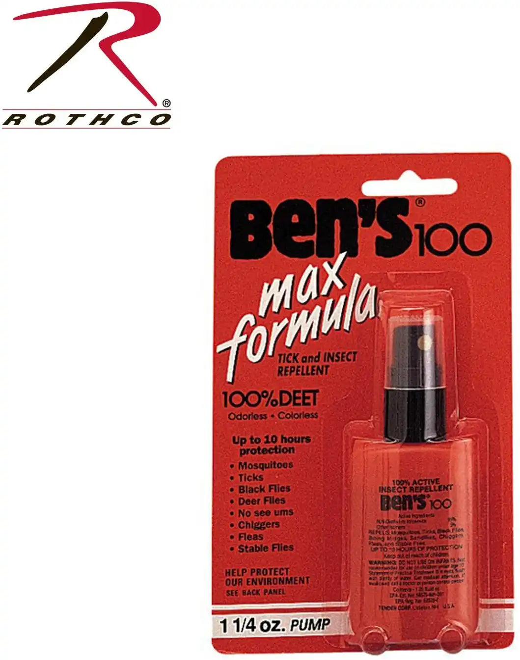 Ben’s 100 Max Deet Insect Repellent Spray Pump - 3.4 Oz