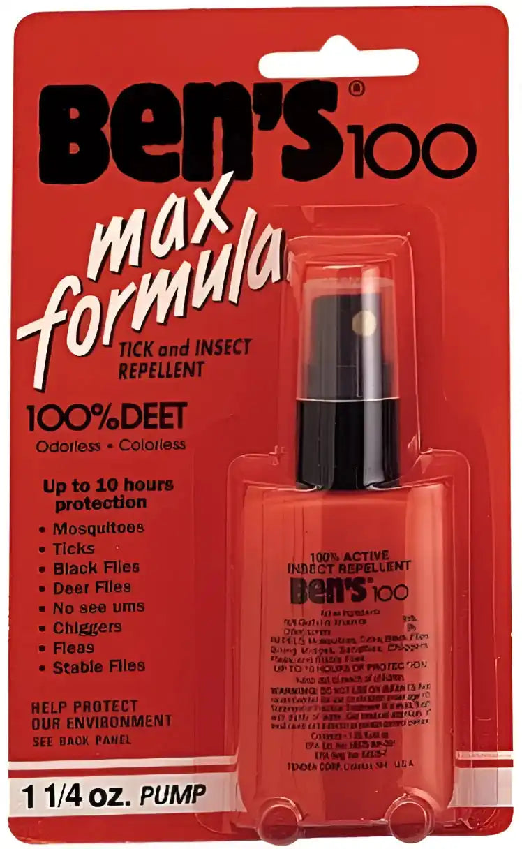 Ben’s 100 Max Deet Insect Repellent Spray Pump - 3.4 Oz