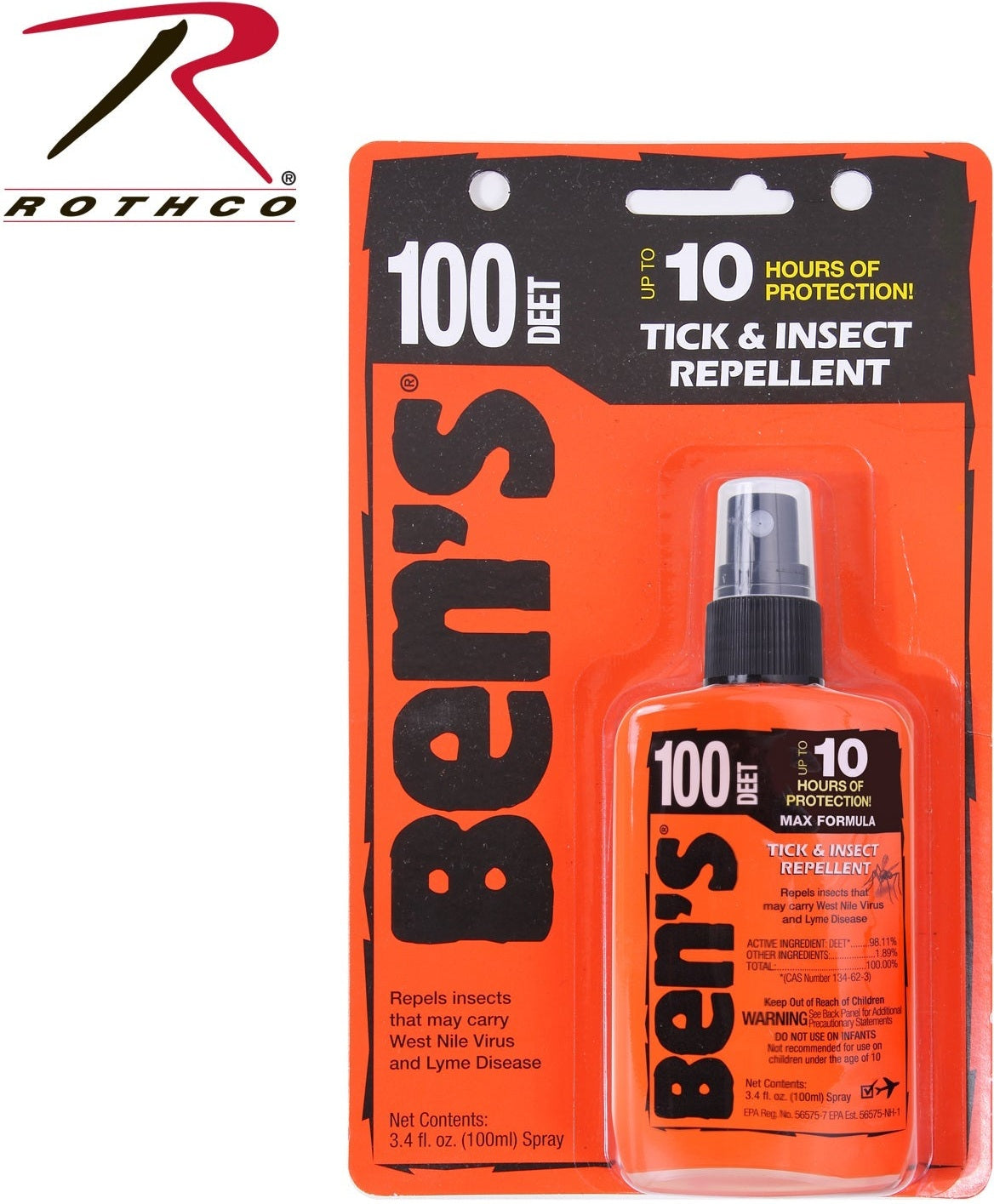 Ben’s 100 Max Deet Insect Repellent Spray Pump