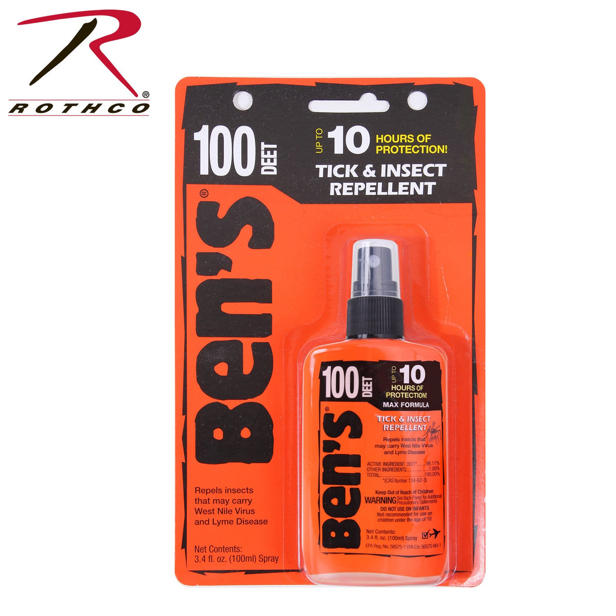 Ben’s 100 Max Deet Insect Repellent Spray Pump
