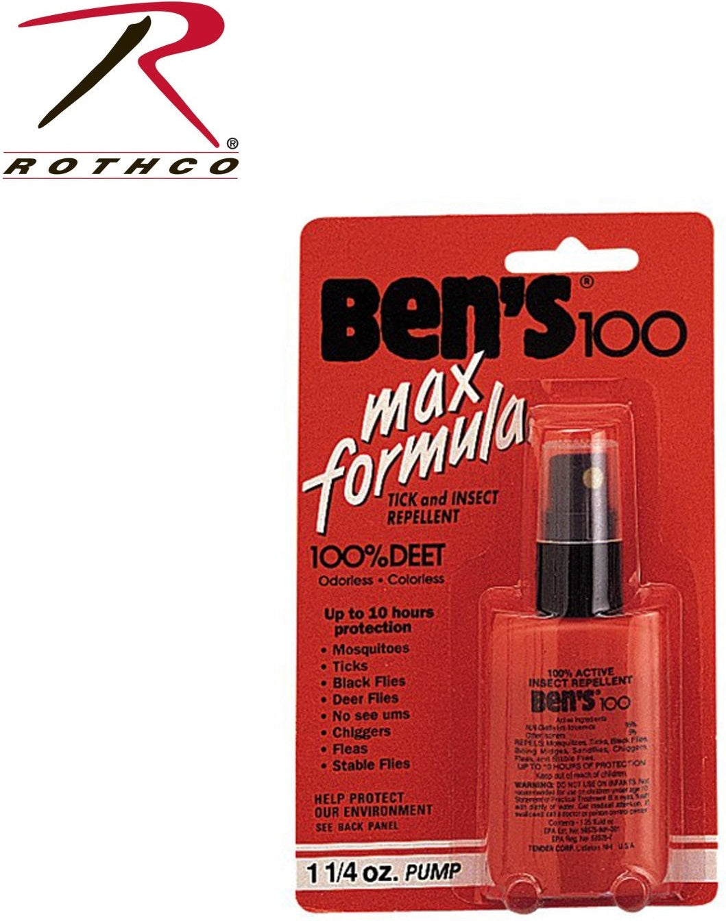 Ben’s 100 Max Deet Insect Repellent Spray Pump