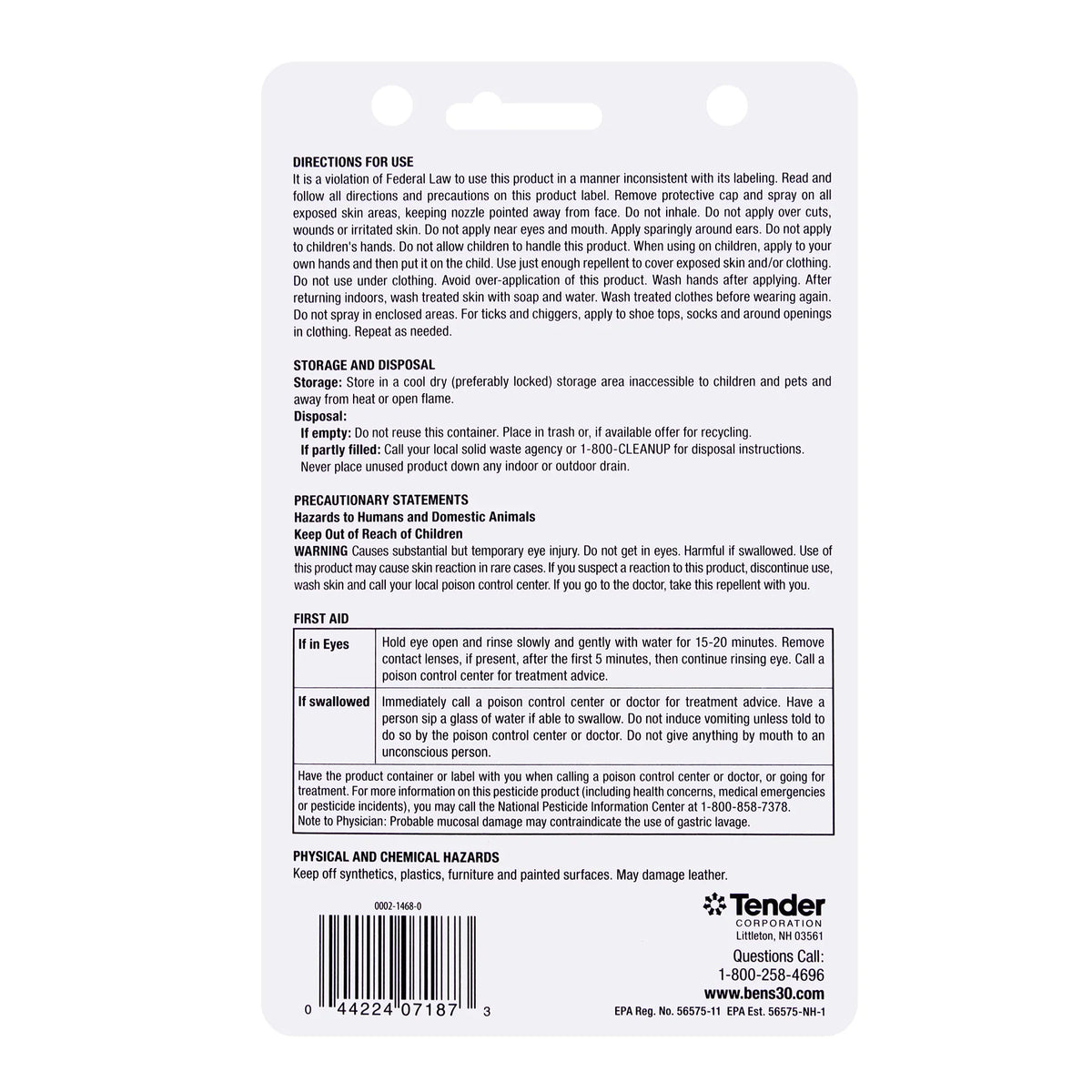 Ben’s 30 Spray Pump Insect Repellent