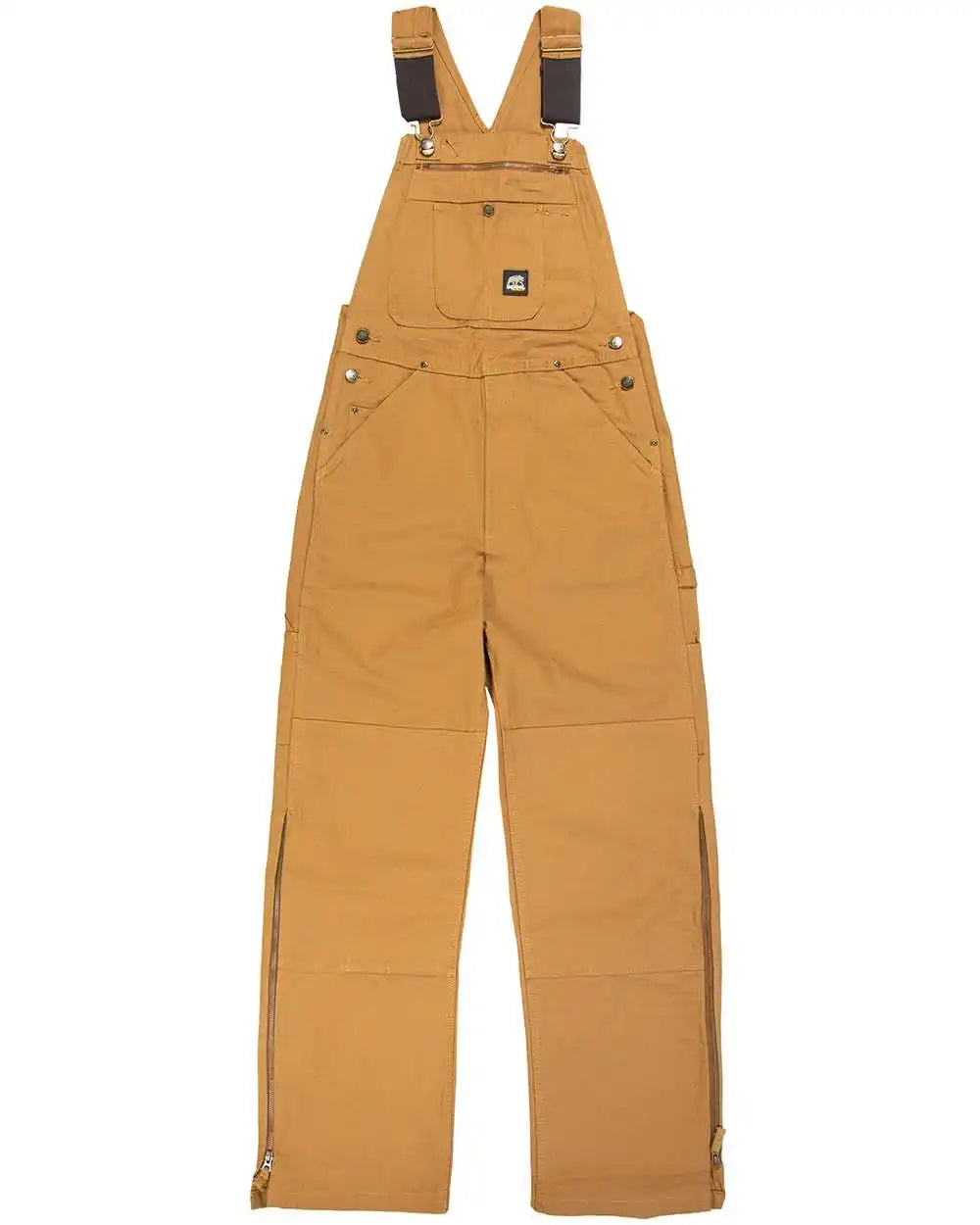 Berne Apparel B1067 Slab Unlined Duck Bib Overall - Brown Duck_34 - 32