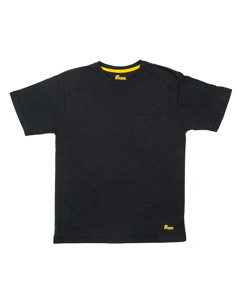 Berne Apparel Bsm38 Lightweight Performance Pocket T-shirt - Black - s