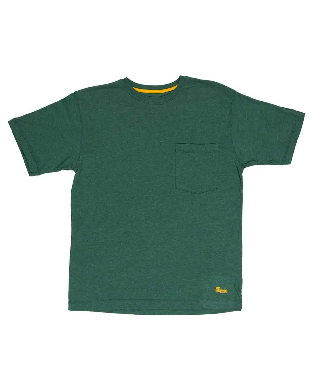 Berne Apparel Bsm38 Lightweight Performance Pocket T-shirt - Pine - Adult s