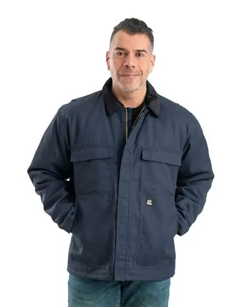Berne Apparel Ch414 Heritage Twill Chore Jacket - Navy / Adult s