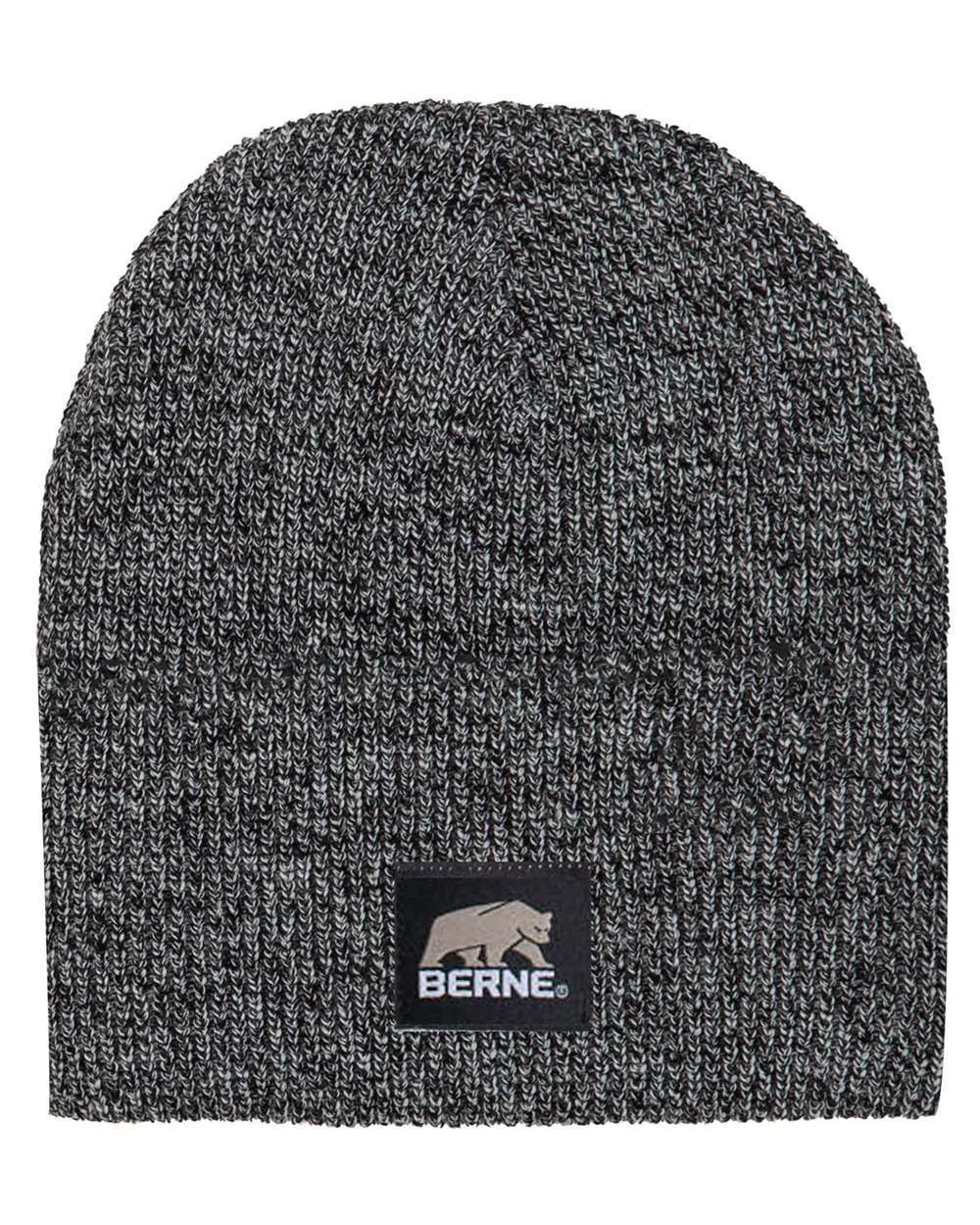 Berne Apparel H149 Heritage Knit Beanie - Black White