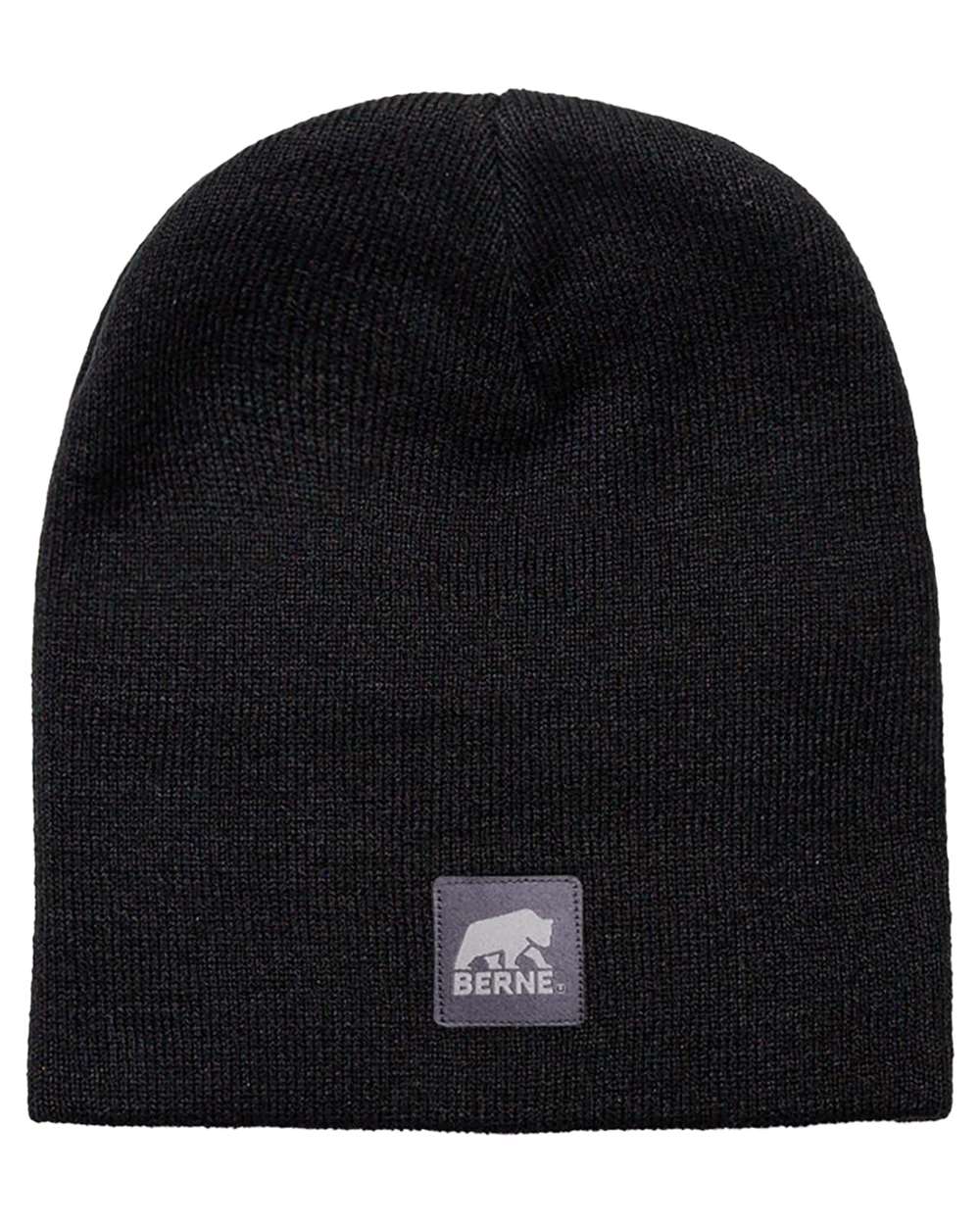 Berne Apparel H149 Heritage Knit Beanie - Black White