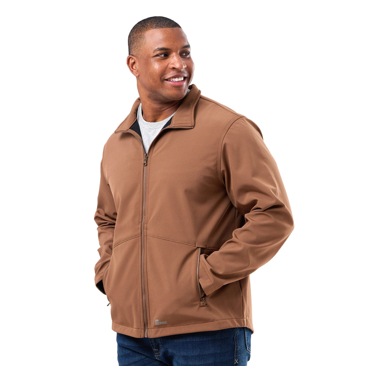Berne Apparel Hj222 Men’s Jobsite 3-in-1 System Jacket - Driftwood