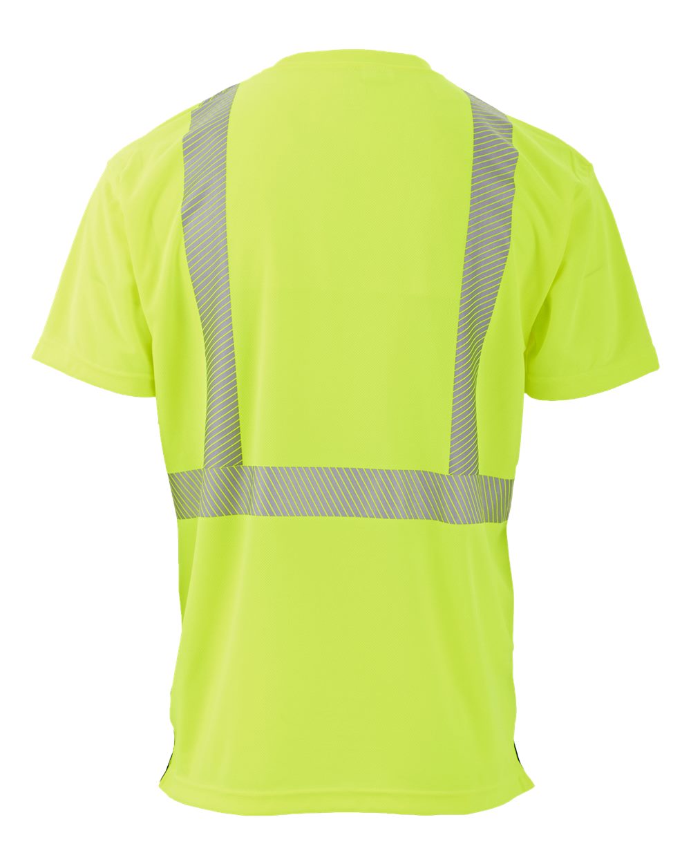 Berne Apparel Hvk017t Men’s Tall Hi-vis Class 2 Color Blocked Pocket T-shirt