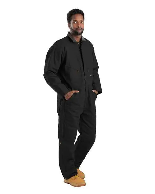 Berne Apparel I417t Heritage Tall Duck Insulated Coverall - Black - Adult 5xlt