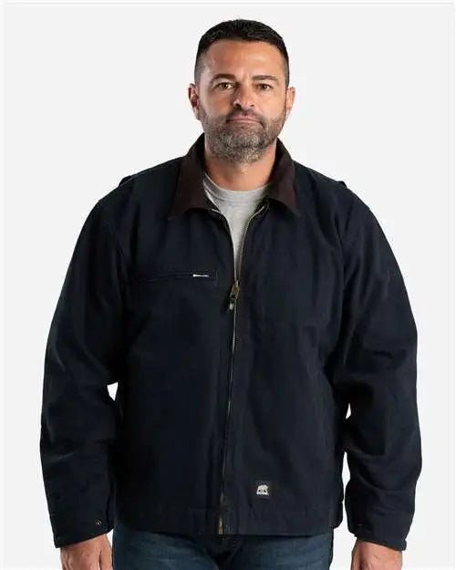 Berne Apparel J374 Highland Washed Gasoline Jacket - Midnight