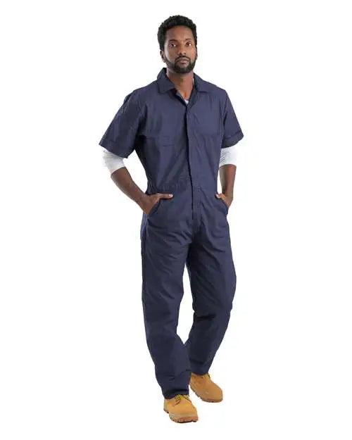 Berne Apparel P700 Axle Short Sleeve Coverall - Navy