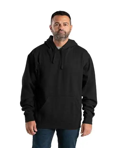 Berne Apparel Sp401t Tall Signature Sleeve Hooded Pullover - Black / Mt