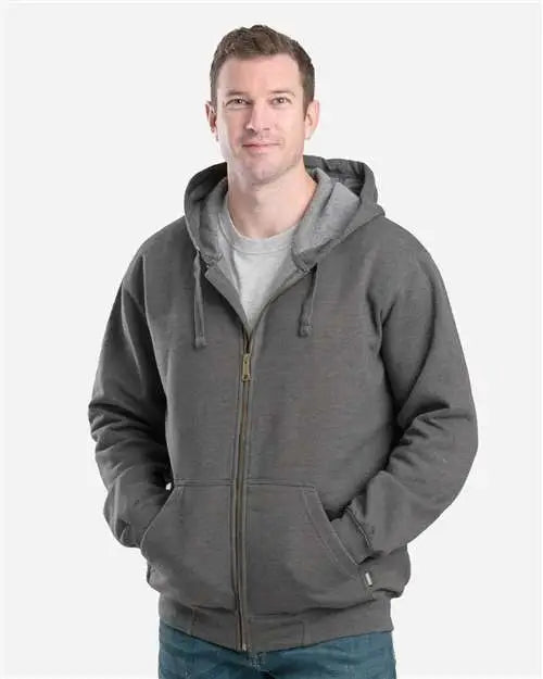 Berne Apparel Sz413 Heritage Full-zip Hooded Sweatshirt - Graphite