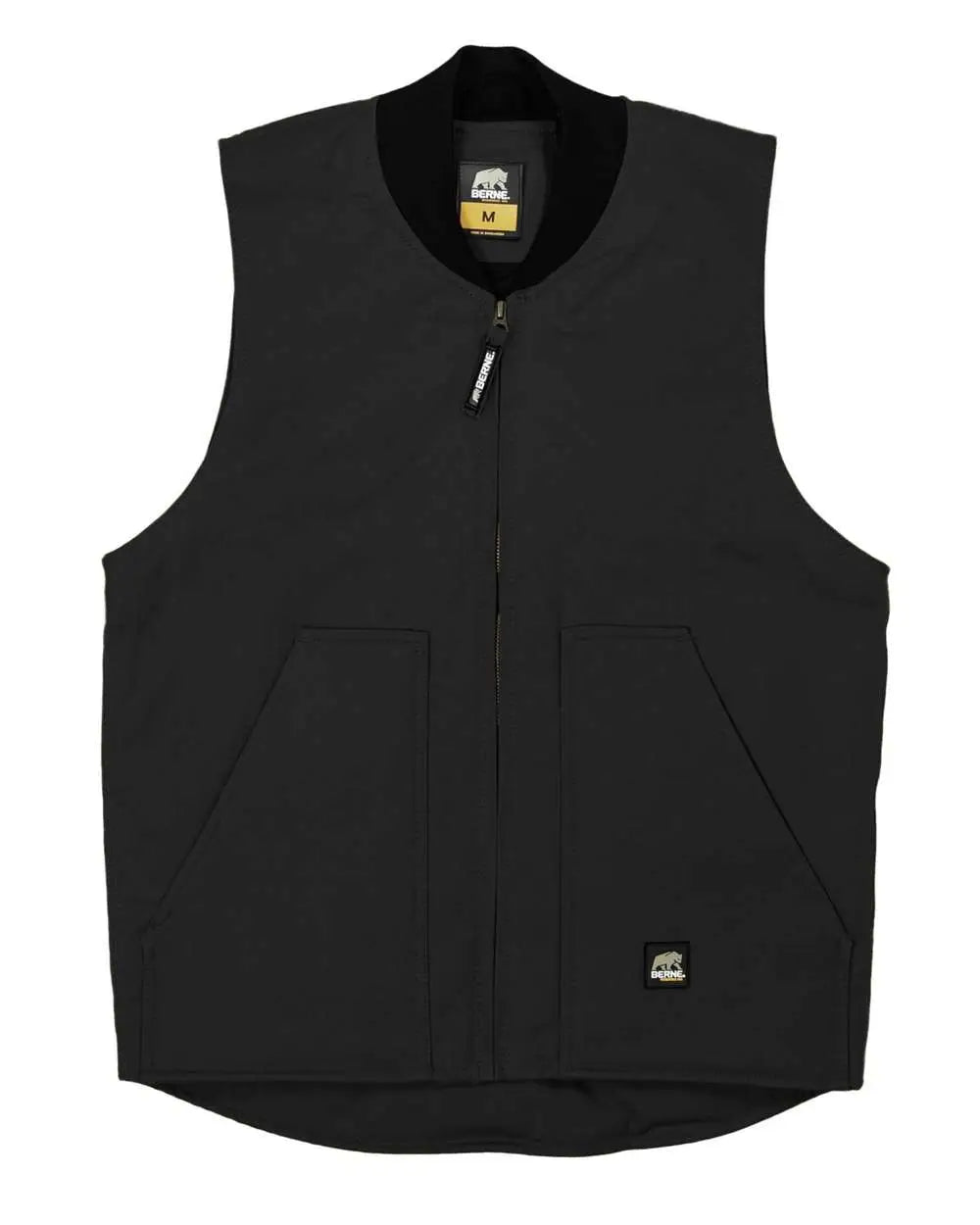 Berne Apparel V812 Workman’s Duck Vest - Black - Adult s