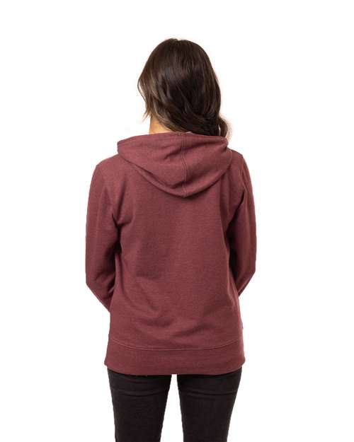 Berry Women's Heathered Full-Zip Hooded Sweatshirt - EC4580