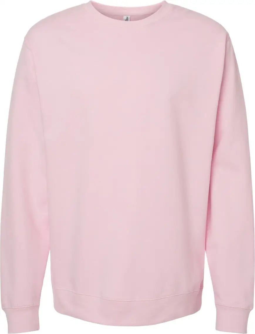 Independent Trading Co. Ss3000 Midweight Crewneck Sweatshirt - Light Pink - Xs