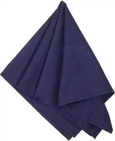 Big Accessories Ba001 Solid Bandana Navy / one Size Fits Most