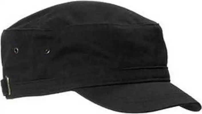 Big Accessories Ba501 Short Bill Cadet Cap Black / one Size Fits Most