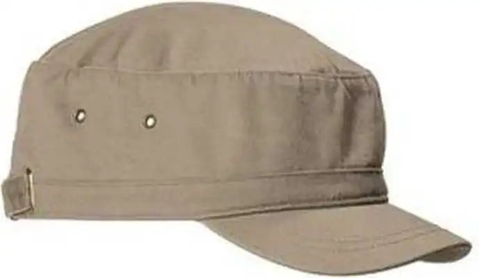 Big Accessories Ba501 Short Bill Cadet Cap - Khaki - one Size Fits Most