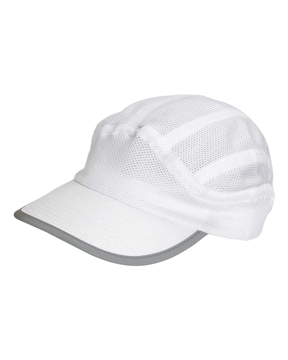 Big Accessories Ba503 Mesh Runner Cap - White