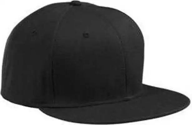 Big Accessories Ba516 Flat Bill Cap - Black - one Size Fits Most