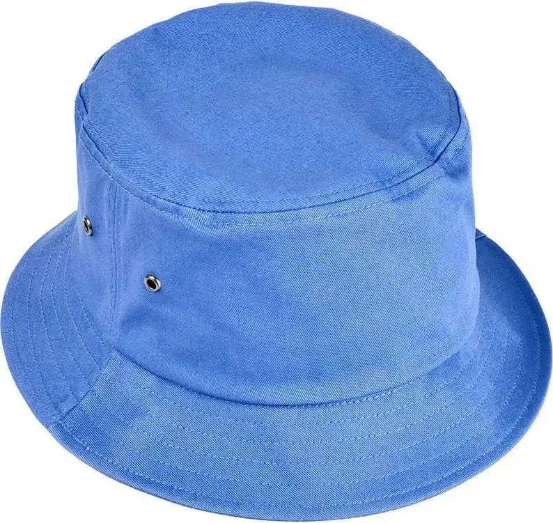 Big Accessories Ba534 Metal Eyelet Bucket Cap - Washed Denim - Washed Denim / Os
