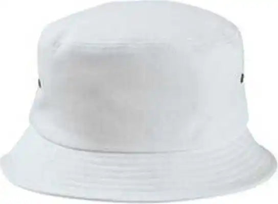 Big Accessories Ba534 Metal Eyelet Bucket Cap - White - one Size Fits Most