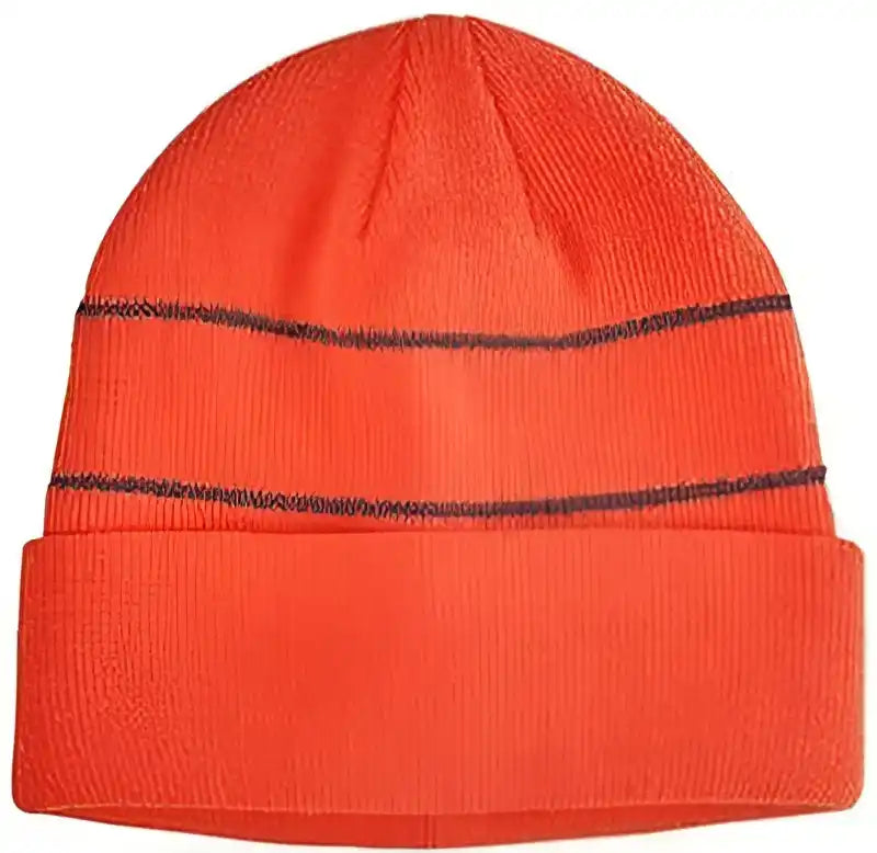Big Accessories Ba535 Reflective Beanie - Neon Orange - one Size Fits Most