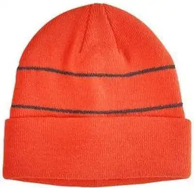 Big Accessories Ba535 Reflective Beanie - Neon Orange - one Size Fits Most