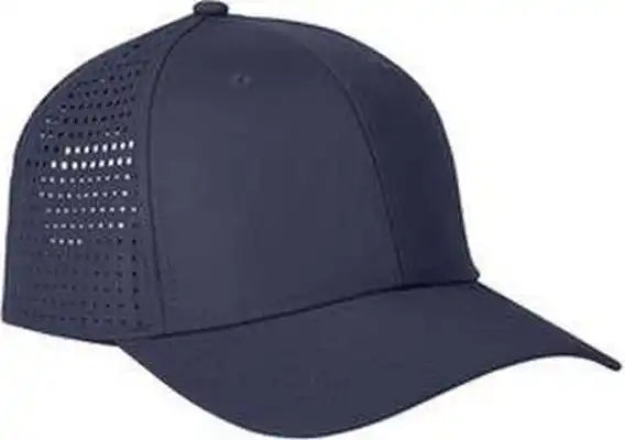 Big Accessories Ba537 Performance Perforated Cap - Navy - one Size Fits Most