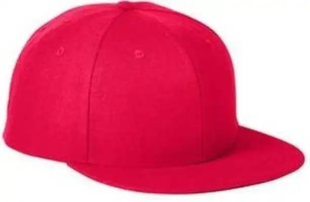 Big Accessories Ba539 Flat Bill Sport Cap Red / one Size Fits Most