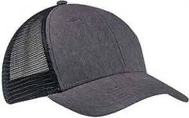 Big Accessories Ba540 Sport Trucker Cap - Black - one Size Fits Most
