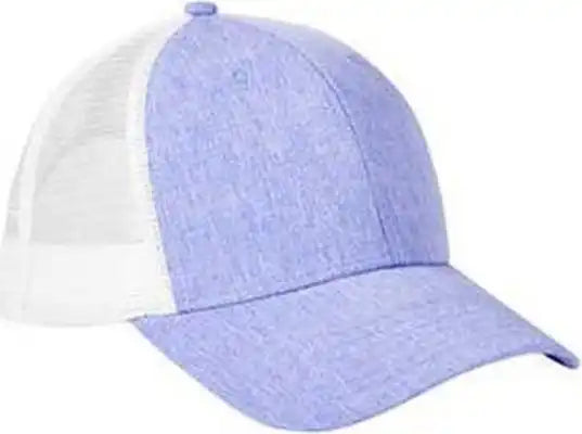 Big Accessories Ba540 Sport Trucker Cap - Heather Purple White - one Size Fits Most