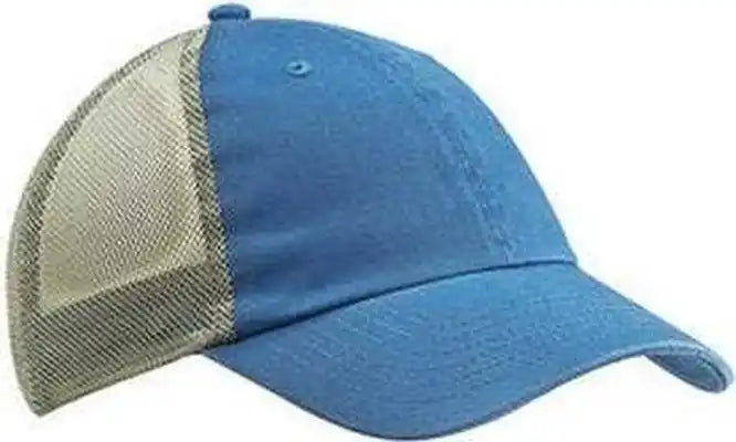 Big Accessories Ba601 Washed Trucker Cap - Blue Gray - one Size Fits Most