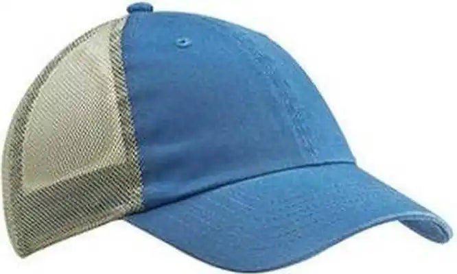 Big Accessories Ba601 Washed Trucker Cap - Blue Gray - one Size Fits Most
