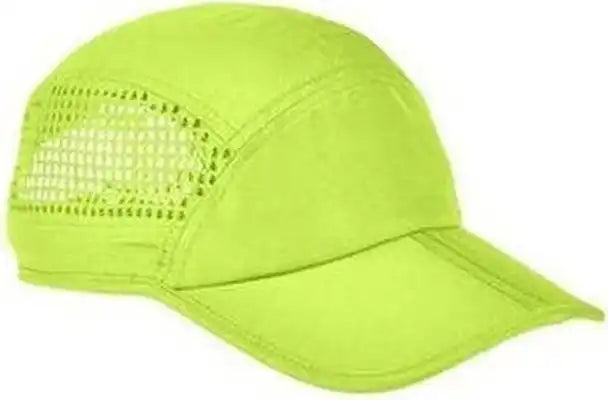 Big Accessories Ba657 Foldable Bill Performance Cap - Neon Yellow - one Size Fits Most