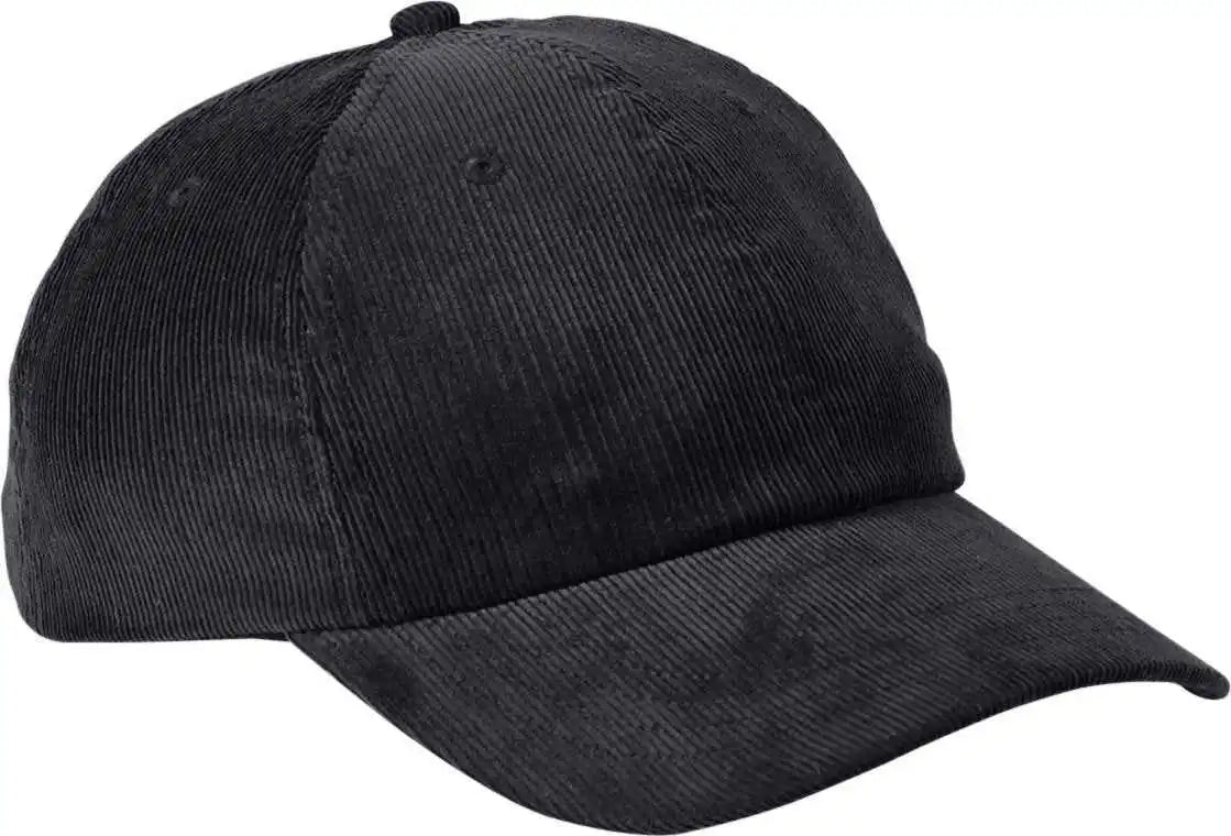 Big Accessories Ba703 Corduroy Cap - Black - Black / Os