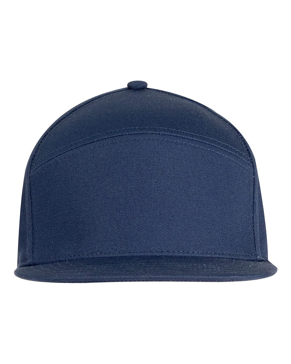 Big Accessories Ba709 Hybrid Flat Bill Cap - Navy