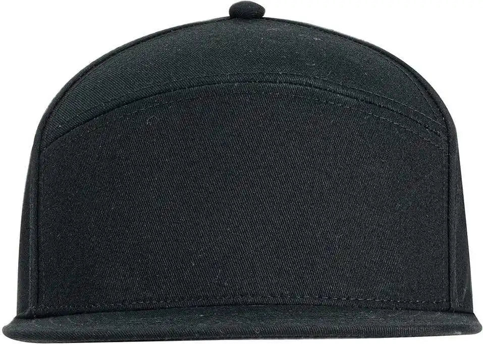 Big Accessories Ba709 Hybrid Semi Curved Bill Cap Black / Osfm