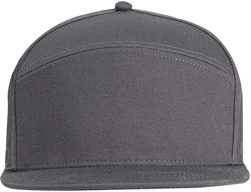 Big Accessories Ba709 Hybrid Semi Curved Bill Cap - Dark Gray - Osfm