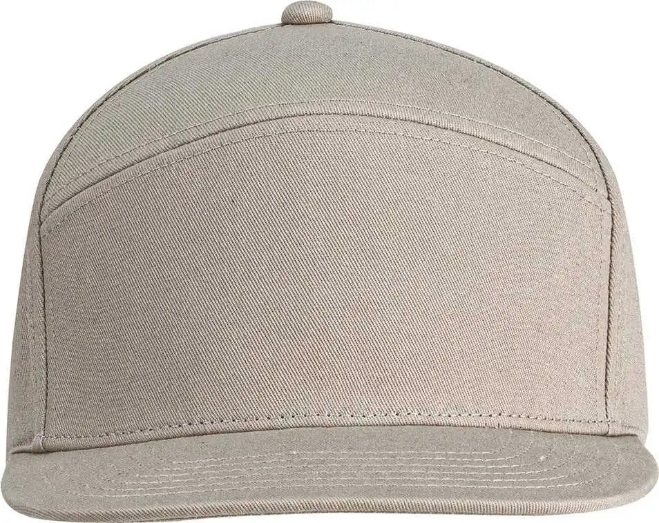 Big Accessories Ba709 Hybrid Semi Curved Bill Cap - Light Khaki - Osfm