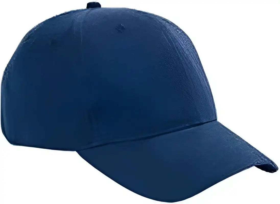 Big Accessories Bx002 6 Panel Brushed Twill Structured Cap Navy / one Size Fits Most