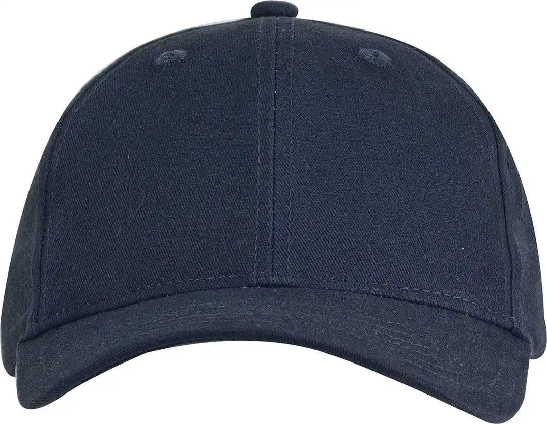 Big Accessories Bx002y Youth Brushed Twill Structured Cap - Navy - Os