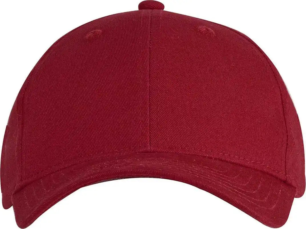 Big Accessories Bx002y Youth Brushed Twill Structured Cap - Red - Os