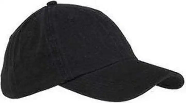 Big Accessories Bx005 6-panel Washed Twill Low-profile Cap - Black - one Size Fits Most