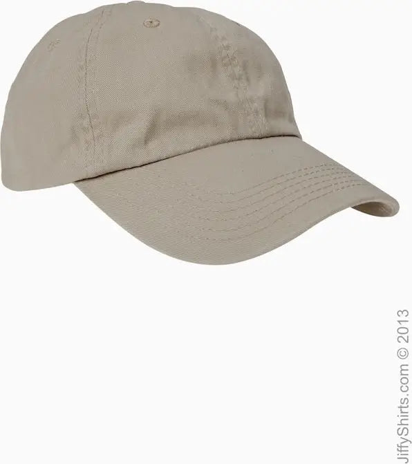 Big Accessories Bx005 Washed Chino Cap - Stone - one Size Fits Most